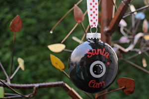 DIY Santa Cam Ornament with Free Silhouette Cut File