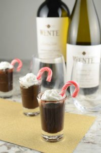 Individual Peppermint Chocolate Pudding Desserts