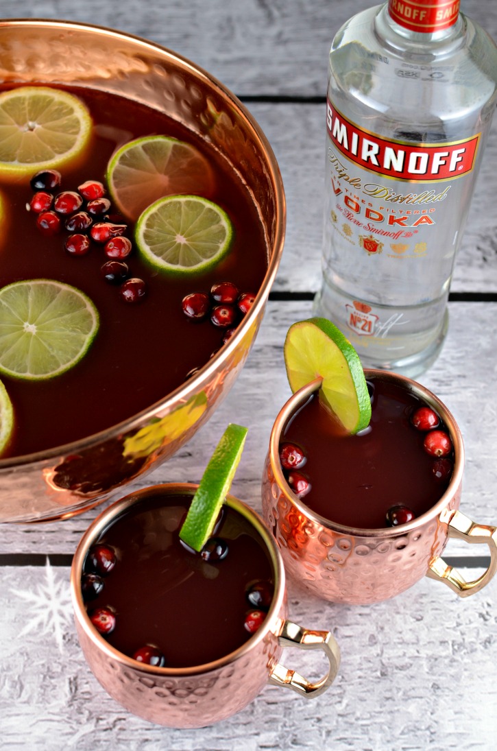 Cranberry Holiday Punch - A Christmas Cocktail Recipe - Simply {Darr}ling