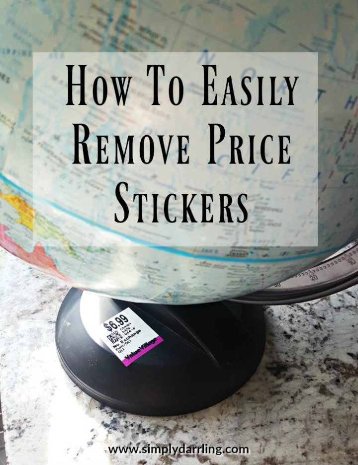 A Piece Of Plastic Wrap Will Help You Remove Those Pesky Price Tag Stickers