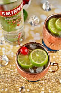 Cherry Lime Moscow Mule with Smirnoff No. 21 Vodka