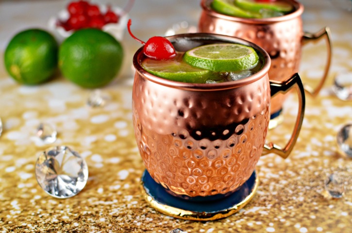 Cherry Lime Moscow Mule Cocktail Recipe