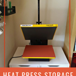 Heat Press Stored on top of IKEA Alex Drawers