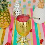 Pineapple Raspberry Slushie Cocktail
