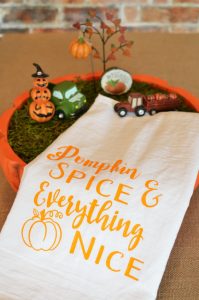 Pumpkin Spice & Everything Nice Kitchen Tea Towel