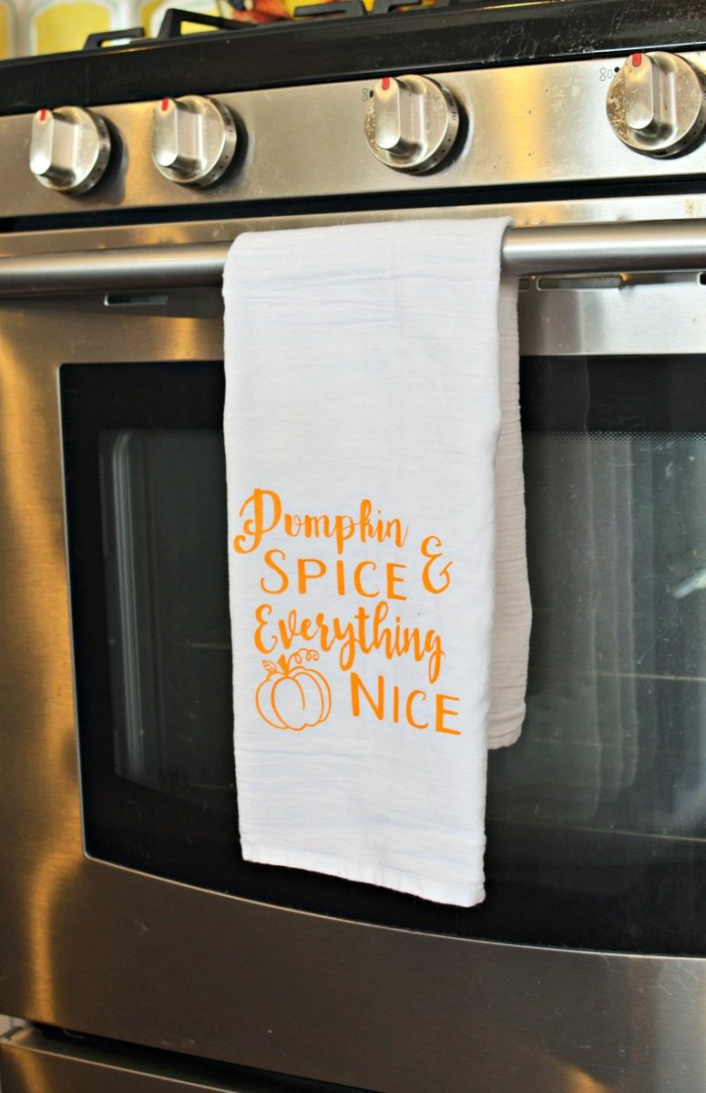Pumpkin Spice & Everything Nice Kitchen Tea Towel