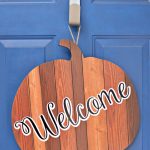 Front Door Pumpkin Welcome Sign