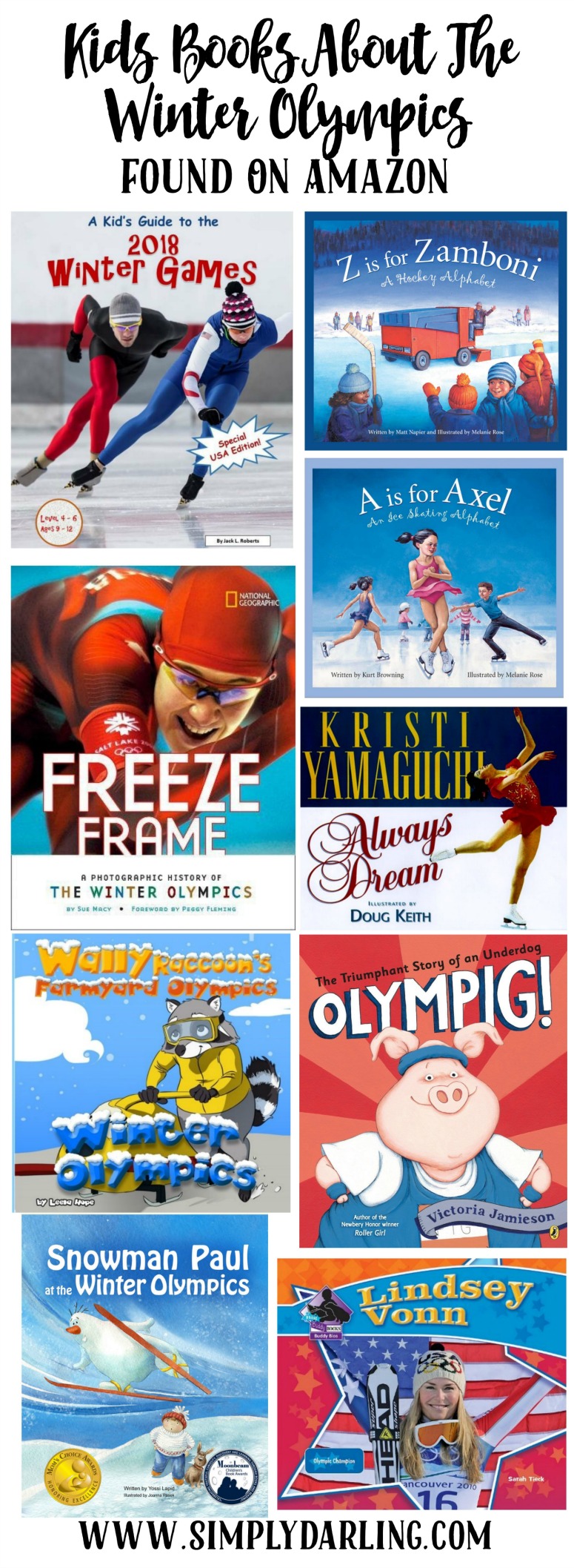 Kids Books about the winter olympics