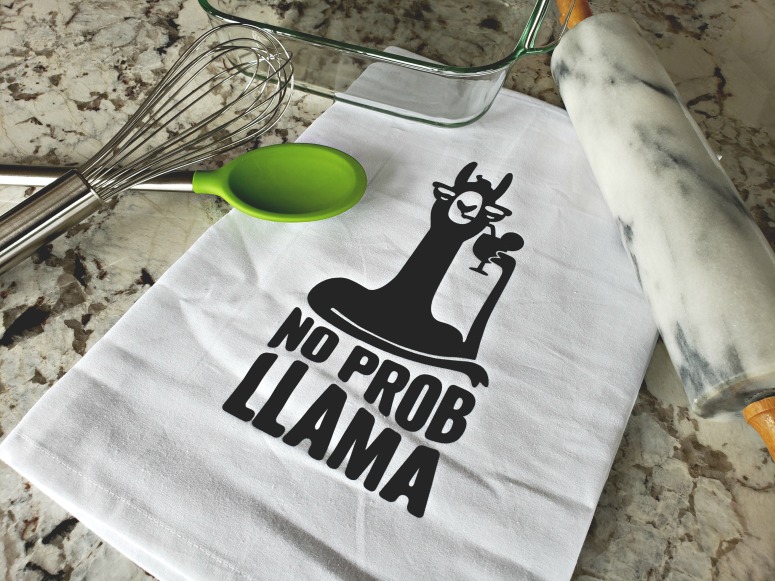 No Prob Llama Dishtowel on Etsy