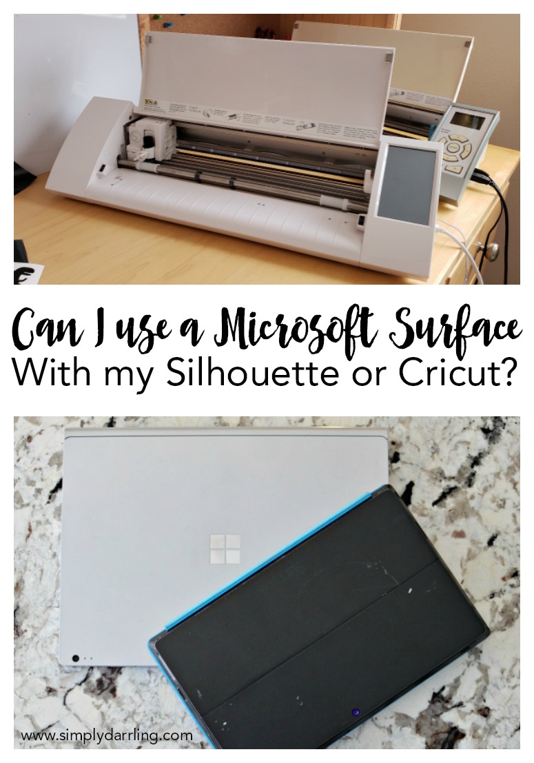 Silhouette Cameo and Microsoft Surface
