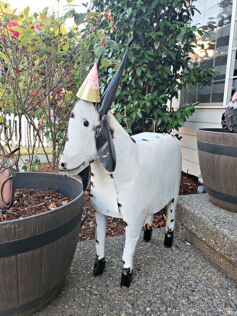 Rose Gold Themed Baby Shower Goat