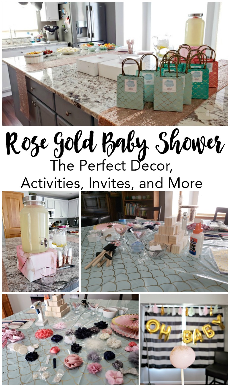 Rose Gold Themed Baby Shower