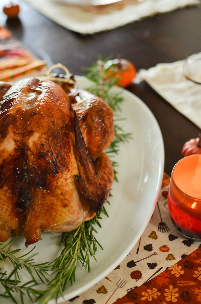 Easy Delicious Thanksgiving Turkey with Apple Cider Brine