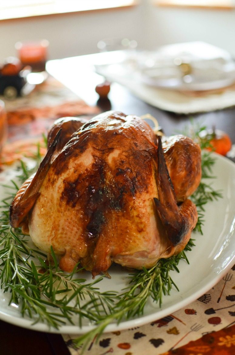 Easy Delicious Thanksgiving Turkey with Apple Cider Brine