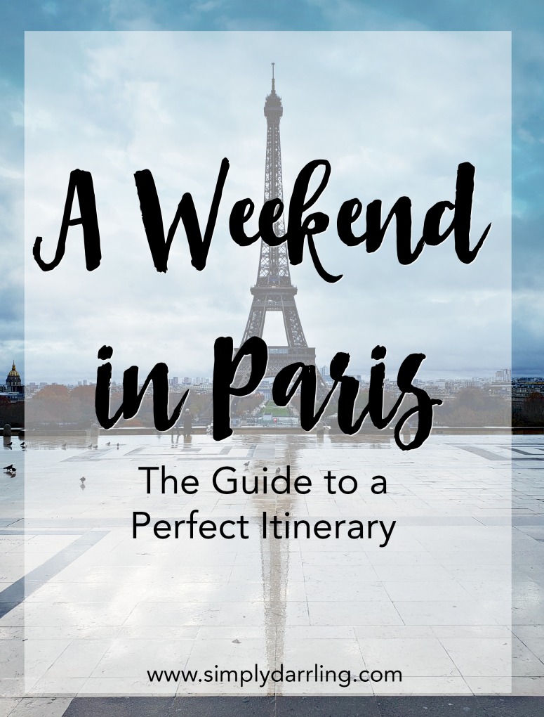 Planing the perfect itinerary for a weekend in Paris