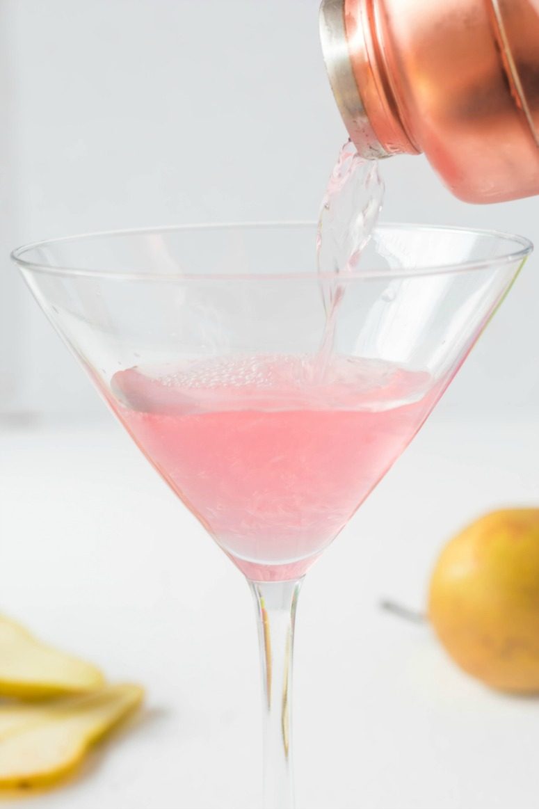 Sparkling Prickly Pear Martini