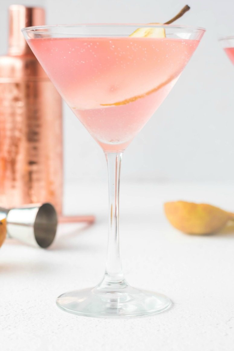 Sparkling Prickly Pear Martini