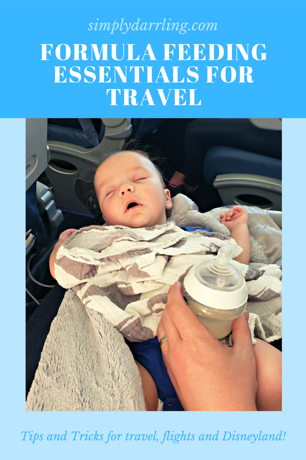 Sleeping Baby on Airplane