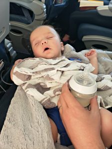 Baby Sleeping on the plane