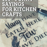 100+ Funny Sayings For Kitchen Crafts