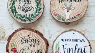 Baby's First Christmas Ornament/ Baby Ornament/ Personalized Ornament/ Wood/Rustic/ Shower Gift/ First Christmas/ My First Christmas