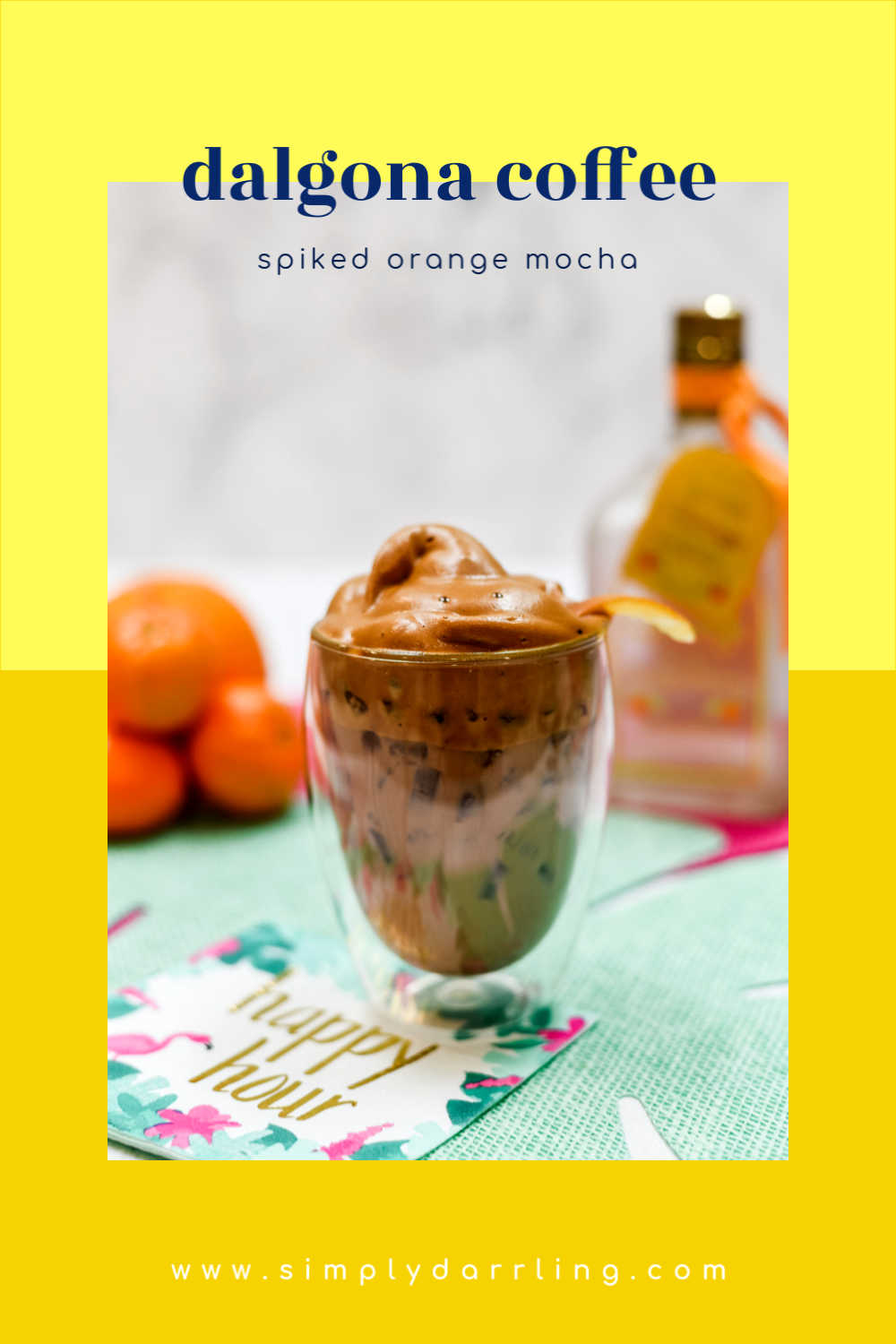 Dalgona Coffee - Spiked Orange Mocha
