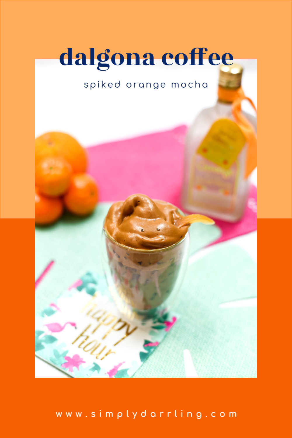 Dalgona Coffee - Spiked Orange Mocha