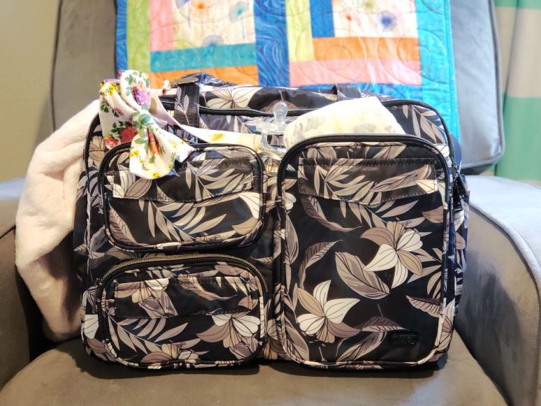 Lug Tote with baby items