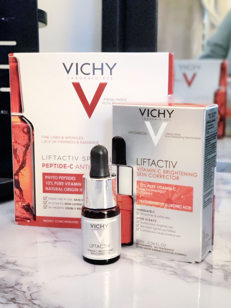 Vichy Skin Care on a table
