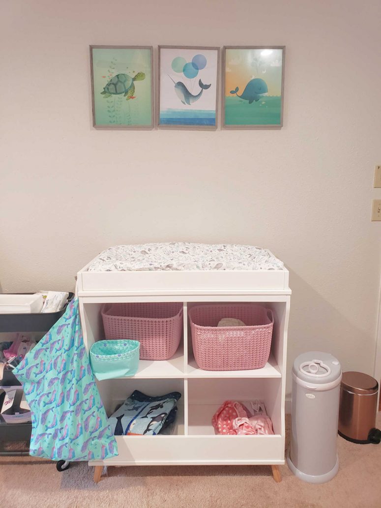 Changing area of ocean themed nursery